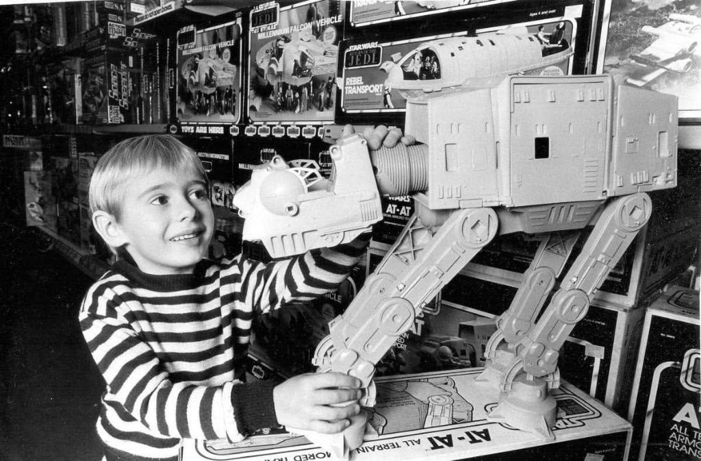 Collectors browsing toys at the show
